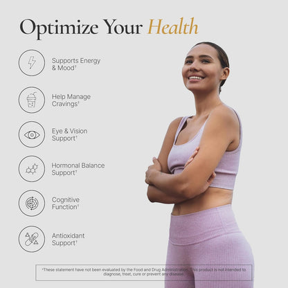 Organic Saffron Supplement with Bioperine® for Enhanced Absorption - 100% Pure Saffron Extract Capsules - Supports Weight Management, Craving Control & Eye Health - Boost Energy & Mood - 90 Capsules