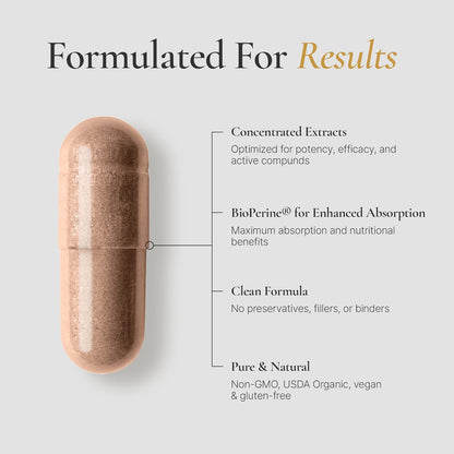 Organic Saffron Supplement with Bioperine® for Enhanced Absorption - 100% Pure Saffron Extract Capsules - Supports Weight Management, Craving Control & Eye Health - Boost Energy & Mood - 90 Capsules